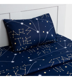 Постельное бельё Этель 1,5 сп "Stars in the sky" 143х215 см, 150х214 см, 50х70 см -1 шт, 100% хлопок, бязь