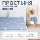 Простыня на резинке Этель 160*200*25 см
