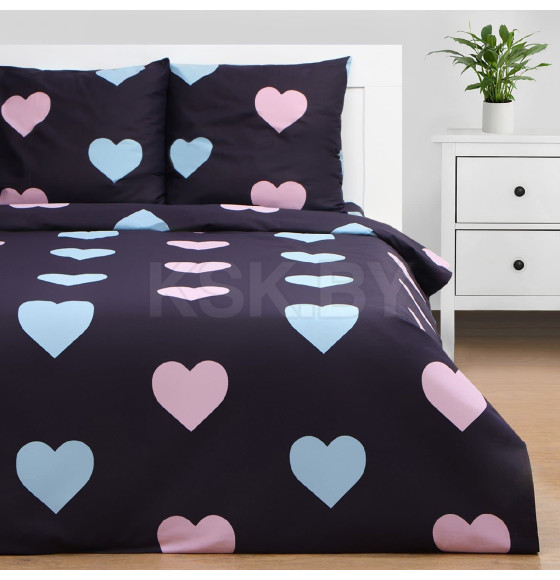 Постельное бельё Этель евро Romance, 200х217см, 220х240см, 70х70см-2 шт, бязь, 125 г/м2 (9743698) 