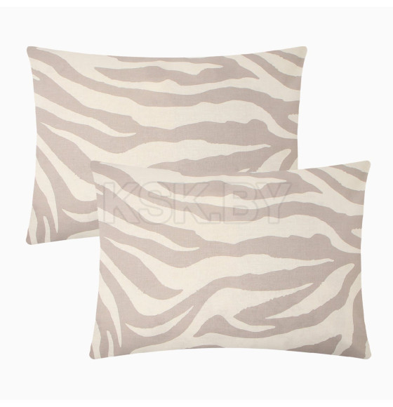 Комплект наволочек Этель Beige zebra, 50х70 см - 2 шт., бязь 9946992 (9946992)