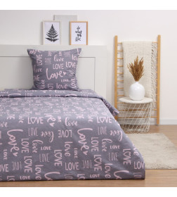 Постельное бельё LoveLife 1,5 сп Love 153*215см, 145*220см, 70*70см-1шт, 100% хлопок, бязь, 125г/м2 10404357