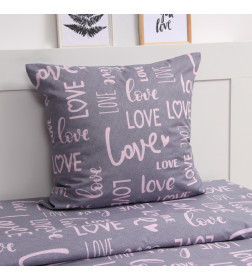 Постельное бельё LoveLife 1,5 сп Love 153*215см, 145*220см, 70*70см-1шт, 100% хлопок, бязь, 125г/м2 10404357
