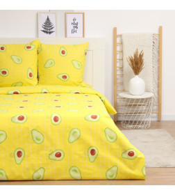 Постельное бельё LoveLife 1,5 сп Avocado 153х215см, 145х220см, 70х70см-2шт, хлопок, бязь, 125г/м2