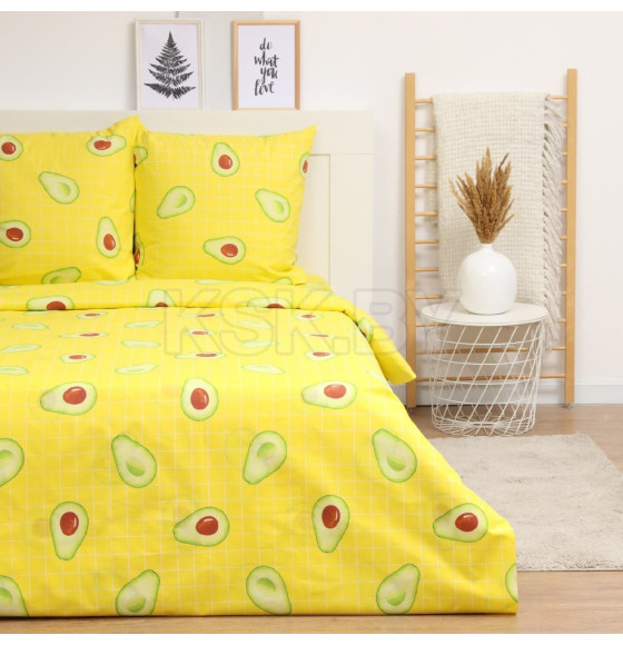 Постельное бельё LoveLife 1,5 сп Avocado 153х215см, 145х220см, 70х70см-2шт, хлопок, бязь, 125г/м2 (10404332) 