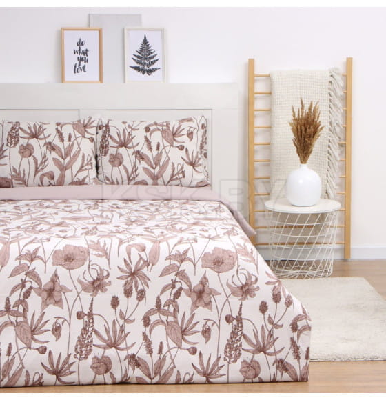 Постельное бельё LoveLife евро Spring 200х220см,225х240см,50х70см-2шт, жатка, 100% п/э, 100гр/м2 (10322849) 