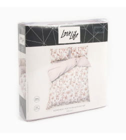 Постельное бельё LoveLife евро Spring 200х220см,225х240см,50х70см-2шт, жатка, 100% п/э, 100гр/м2