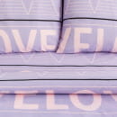 Постельное бельё «Этель» 2 сп Violet love 175*215 см, 200*220 см, 70*70 см - 2 шт (4710602) 