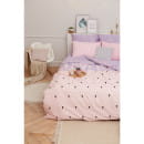 Постельное бельё «Этель» 2 сп Violet love 175*215 см, 200*220 см, 70*70 см - 2 шт (4710602) 