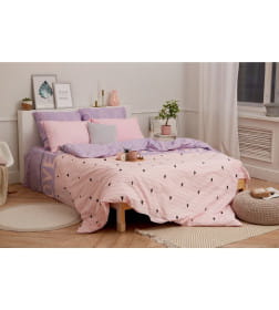 Постельное бельё «Этель» 2 сп Violet love 175*215 см, 200*220 см, 70*70 см - 2 шт