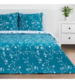 Постельное бельё Этель дуэт Flowers (вид 2) 143х215 см-2 шт., 220х240 см, 70*70 см - 2 шт, поплин 125