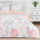 Постельное бельё «Этель» 1.5 сп Leaves 143*215 см,150*214 см, 70*70 см 2 шт (4746208) 
