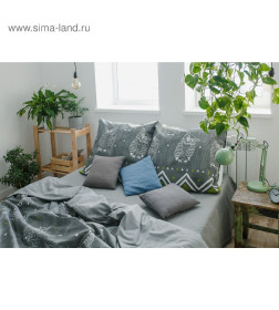 Постельное бельё "Этель" 1.5 сп Ушастые совы (вид 1) 143 х 215 см,150 х 214 см, 70 х 70 - 2 шт