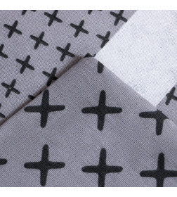 Постельное бельё Этель 2 сп Gray geometry 175х215см,200х220см,50х70см-2 шт, бязь, 125 г/м2