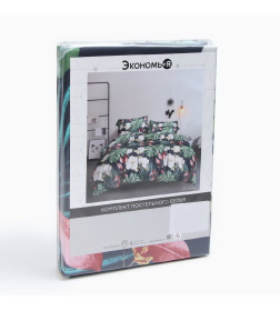 Постельное бельё Экономь и Я 2 сп Magical tropics 175*215см,180*215см,50*70см-2 шт, полисатин, 80 г/м² 10624086