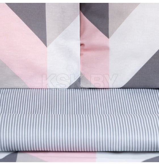 Постельное бельё Этель 2 сп Pink illusion 175х215 см, 200х220 см, 70х70 см - 2 шт, бязь 125 г/м2 (7533788) 