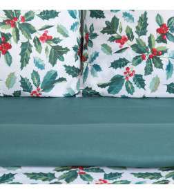 Постельное бельё «Этель» 1.5 сп Winter berries 143х215 см,150х214 см, 70х70 см 2 шт, поплин