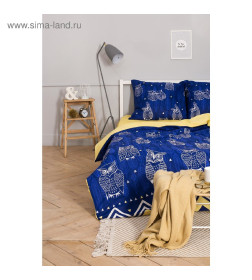 Постельное бельё "Этель" 2 сп Ушастые совы (вид 3) 175 х 215 см, 200 х 220 см, 70 х 70 - 2 шт
