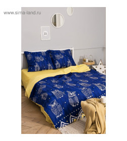 Постельное бельё "Этель" 2 сп Ушастые совы (вид 3) 175 х 215 см, 200 х 220 см, 70 х 70 - 2 шт