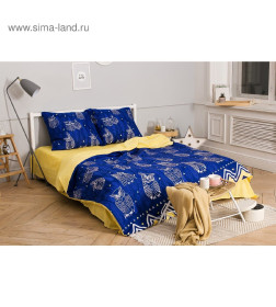 Постельное бельё "Этель" 2 сп Ушастые совы (вид 3) 175 х 215 см, 200 х 220 см, 70 х 70 - 2 шт