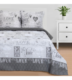 Постельное бельё "Этель" 2 сп Love 175*215 см, 200*220 см, 70*70 см -2 шт, 100% хлопок, бязь 125 г/м2
