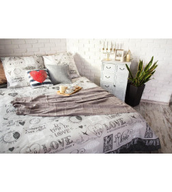 Постельное бельё "Этель" 2 сп Love 175*215 см, 200*220 см, 70*70 см -2 шт, 100% хлопок, бязь 125 г/м2