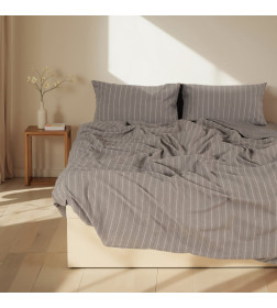 Постельное бельё SL Home Cotton line 2 сп 180*220см, 240*225 см, 50*70-2шт, цв.серый, 100% хлопок