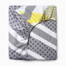 Простыня на резинке Этель Gray geometry 160*200*25, 100% хлопок, бязь, 125г/м2 10801837 (10801837) 