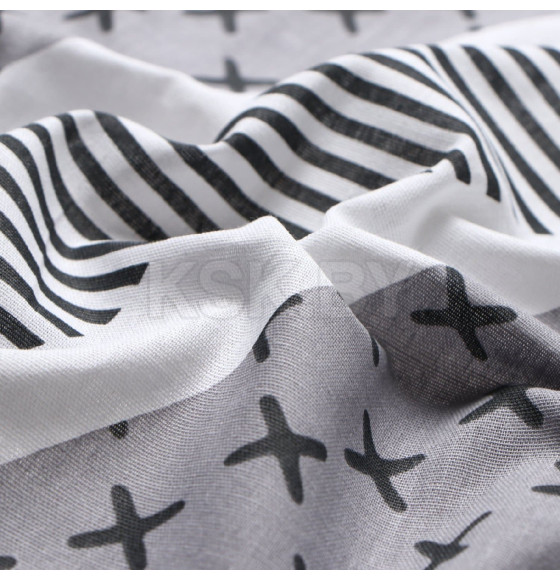 Простыня на резинке Этель Gray geometry 160*200*25, 100% хлопок, бязь, 125г/м2 10801837 (10801837) 