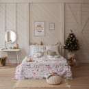 Постельное белье новогоднее Этель 1.5 сп Xmas cat 143*215 см, 150*214 см, 70*70 см - 2 штуки (4935599) 