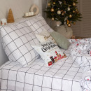 Постельное белье новогоднее Этель 1.5 сп Xmas cat 143*215 см, 150*214 см, 70*70 см - 2 штуки (4935599) 