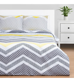 Постельное бельё Этель 2 сп Gray geometry 175х215см,200х220см,50х70см-2 шт, бязь, 125 г/м2