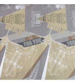 Постельное бельё Этель «Механика», евро, 200 × 217 см, 240*220 см, 70 × 70 см (2 шт.), хлопок 100 %, бязь 125 г/м²