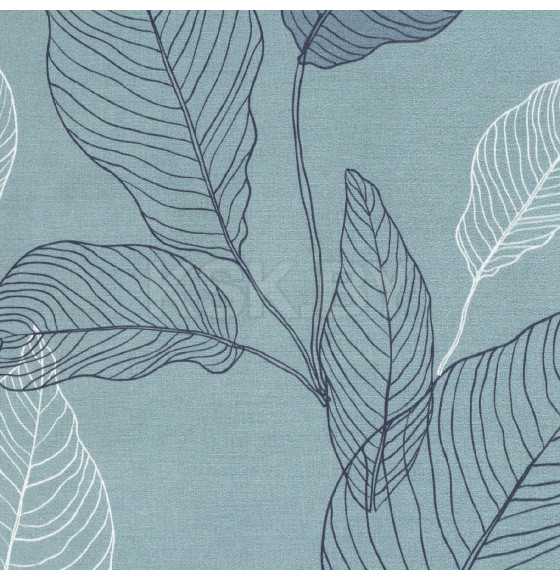Постельное бельё Этель 2 сп Mint leaves, пододеяльник 175х215 см, наволочки 50х70 см 2 шт, 100% хлопок (7690455) 