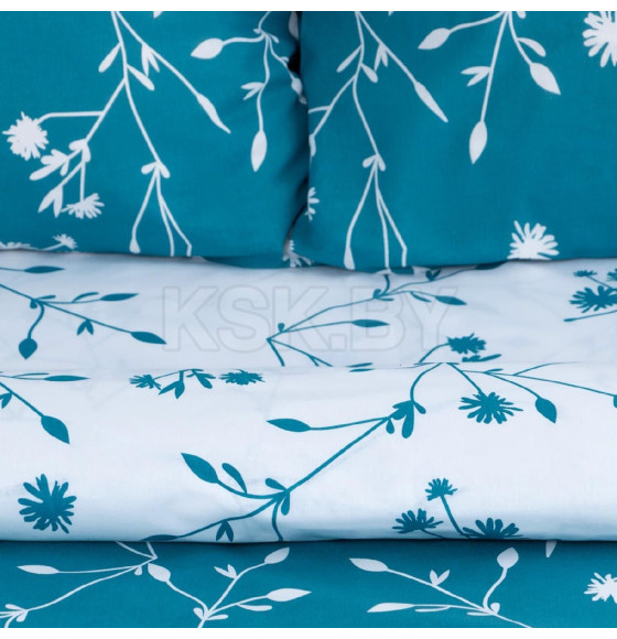 Постельное белье Этель 2 сп Flowers (вид 2) 175*215 см, 200*220 см,70*70 см -2 шт (5424332) 