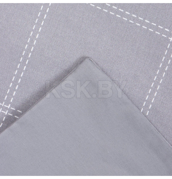 Постельное бельё Этель 1,5 сп Cage: grey, 143х215 см, 150х215 см, 50х70+3 см-2 шт, мако-сатин, 114г/м2 (10060102) 