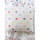 Постельное бельё «Этель» Дуэт Сolored Hearts 143×215 см-2 шт., 220×240 см, 70×70 см-2 шт., поплин 125 г/м², хлопок 100% (10706927) 