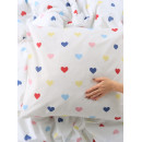 Постельное бельё «Этель» Дуэт Сolored Hearts 143×215 см-2 шт., 220×240 см, 70×70 см-2 шт., поплин 125 г/м², хлопок 100% (10706927) 