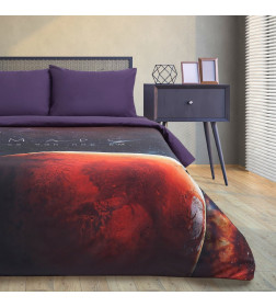 Постельное бельё "Этель" 1.5 сп Red planet 143*215см, 160*240 см, 50*70 см - 2 шт