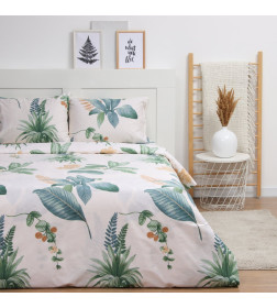 Постельное бельё LoveLife 2сп "Тропики" 175х215см, 200х225см, 50х70см-2шт, хлопок, сатин, 125г/м