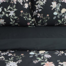Постельное бельё Этель 2 сп Black flowers, 175х215 см, 200х214 см, 50х70 см -2 шт, мако-сатин 114г/м2 (9947013) 