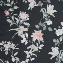 Постельное бельё Этель 2 сп Black flowers, 175х215 см, 200х214 см, 50х70 см -2 шт, мако-сатин 114г/м2 (9947013) 