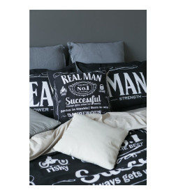 Постельное бельё "Этель" евро Real Man 200х217 см, 240*220 см, 50х70+3 см - 2 шт