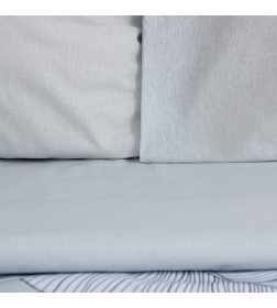 Постельное бельё Этель 1.5 сп Gray tropics 143х215 см, 150х214 см, 70х70 см - 2 шт
