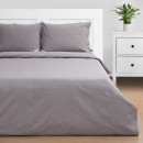 Постельное бельё Этель Denim 2 сп, 180х210см, 220х240см, 50х70-2шт, цвет серый, жатый хлопок, 140 г/м2 (10245454) 