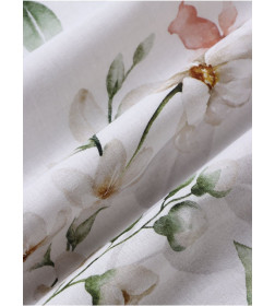 Комплект постельного белья Этель 2 сп Flower time 175×215 см, 200×220 см, 50×70 см-2 шт., поплин 125 г/м², хлопок 100%