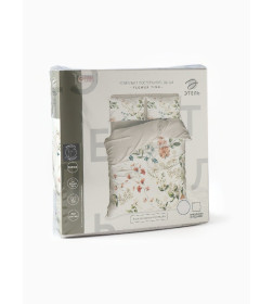 Комплект постельного белья Этель 2 сп Flower time 175×215 см, 200×220 см, 50×70 см-2 шт., поплин 125 г/м², хлопок 100%