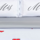 Постельное бельё «Этель» евро Mr&Mrs 200*215 см,240*215 см,50*70+4 см - 2 шт (4695914) 