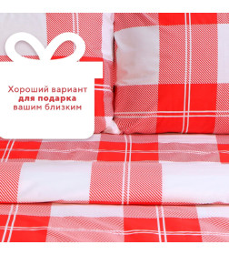 Новогоднее постельное бельё LoveLife 2сп Square 175*215см,200*225см,50*70см-2шт,100%хлопок,сатин