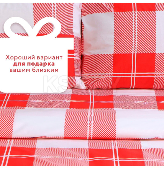 Новогоднее постельное бельё LoveLife 2сп Square 175*215см,200*225см,50*70см-2шт,100%хлопок,сатин (9518152) 