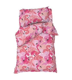 Постельное бельё Этель 1,5 сп "Flamingo garden" 143х215 см, 150х214 см, 50х70 см -1 шт, 100% хлопок, бязь